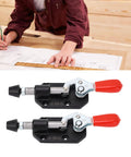 Rock Solid Two Pack Push Pull Toggle Clamps Built From Heavy Duty Cast Iron With No Sweat Quick Release And Comfy Grips for woodworking.