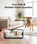 4K White Hidden Camera Thermometer Hygrometer WiFi Spy Nanny Cam For Real Time Temperature Humidity Monitoring With Stable Connection Dual Storage And Multi User Access showing pet room monitoring