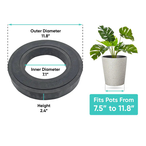 Heavy Duty Plant Glider Caddy With Smooth Swivel Omni Wheels Lets You Easily Roll Those Dang Heavy Pots Across Tile Decks And Hard Floors No Sweat Up To Two Hundred Pound Capacity Charcoal