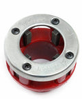 Close-up of a die from the Ratcheting Pipe Threader Kit For Standard Galvanized And PP-R Pipes, showing threading teeth.