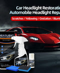 10X Brighter Headlight Restoration Kit With Pro Grade Cleaner And Sealant That Erases Yellowed, Cloudy Lenses In Minutes Displayed