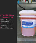 Kick Ass Heavy Duty Low Foam Auto Floor Cleaner Industrial Strength Concentrate in 5-gallon bucket for cleaning concrete floors.