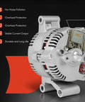 12V 95A High-Output Car Alternator For Ford F150 F250 Explorer E350 Econoline Ranger Bronco Aerostar Escort Mazda, side view