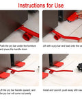 Instructions for use: Brick Solid Heavy Duty Machinery Mover Dolly Featuring Silent Rubber Omnidirectional Casters.