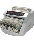 Pro Money Counter Machine With Value Count And Counterfeit Detection Using UV MG IR MT Tech LCD Display Add Batch Auto Modes in use