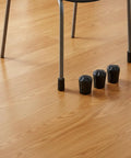 PP Chair Leg Floor Protectors For Round Tubes 0.5 To 0.63 Inch Diameter 4 Pack Furniture Glides For Hardwood Floors Smooth Glide