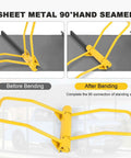 Heavy Duty Sheet Metal Bender Hand Seamer For 90 Degree Standing Seam Roofing Quick Bends And Precise Seams in use demonstration