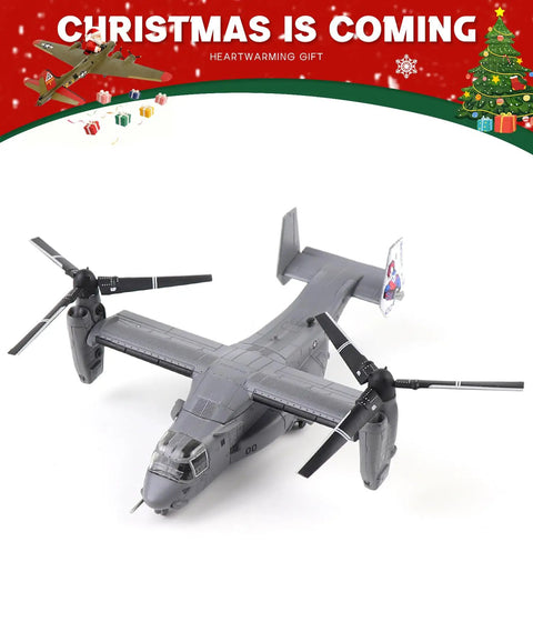 V-22 Osprey 1 To 144 Scale Die Cast Model Aircraft Kit All Metal Navy Military Plane With Foldable Wings On Display