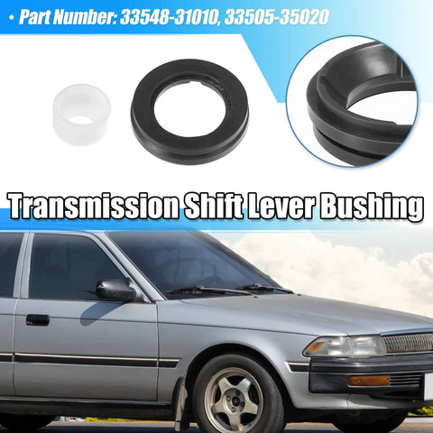Manual Transmission Shift Lever Bushing Replacement For Toyota 4Runner 1984-2001 And Tacoma 1995-2004 Durable Rubber Drop-In Replacement Easy Install No 33505-35020 Color Options White Black Green shown with car