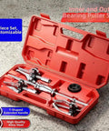 Pro 3 Jaw Bearing Puller Kit With T Handle For Workshop Built From Solid Carbon Steel Designed For Mechanics Fixing Cars Trucks Hard Core To Extract Stuck Shafts Or Housings Without Causing Damage Today Order Now For Quick Delivery And Sick Deals, 5-piece set in red case