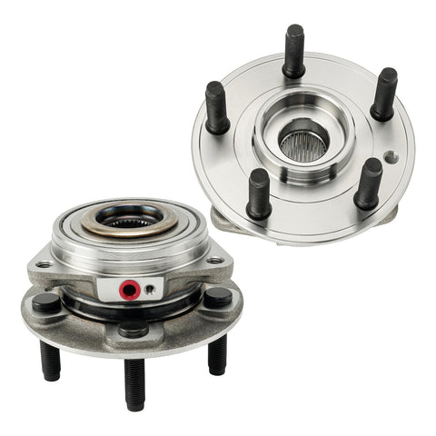 Front Wheel Bearing Hub Assembly For Jeep Wrangler 2018 Through 2023 And Gladiator 2020 Through 2023 5 Lug Front Wheel Bearing Hub Assembly 2 Piece Set
