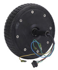 High Torque 6.5 Inch 200W 36V Hub Motor Wheel for DIY Replacement and Repairs Rain Resistant Replaceable Wheel showing wires