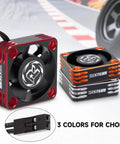 2 Pack 30mm RC Motor Heatsink Cooling Fan For 1X8 1X10 1X12 Scale RC Cars Trucks Buggy Truggy 540 550 Brushless Motors