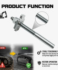 Durable Replacement Track Tensioner Assembly For 1 Ton Mini Excavator Fits One Track Easy Install DIY Friendly Heavy Duty Part For Small Digging Jobs Includes Hardware And Reliable Performance For Long Life, steel tensioner rod
