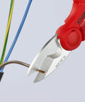 Electrician Shears With Precise Ground Stainless Steel Blades, Fine Serration For Clean Non Slip Cuts, Integrated Cable Cutter For Soft Wires, Plus Belt Holster For Fast On The Go Access And Easy Carry
