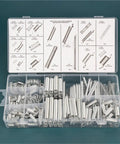 200 Piece Spring Assortment Kit With 20 Sizes Of Galvanized Steel Compression And Extension Springs Perfect For Home Repairs DIY Fixes And Automotive Projects You Need This Heavy Duty Set In Your Toolbox Today. clear case with assorted springs
