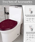 Toilet Seat Elongated Resin for Bathroom with accessory options for skirted and non-skirted toilets.