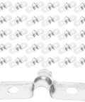 Heavy Duty Stainless Steel Cable Conduit Clamps, Beefy U Shape Pipe Support Brackets With Brushed Finish, Wear Resistant MEP Hangers in pack of 100.
