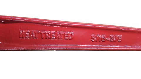 Close-up of red handle from Set Of 4 Heavy Duty Chain Ratcheting Load Binders 5/16 To 3/8 Inch Tie Down Rigging Boomer Style