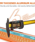 6mm thick aluminum alloy ruler showcasing precision measurement for Runs Slick 50 Inch Circular Saw Guide Rail Kit Crafted From Heavy Duty Aluminum Alloy For Flawless Straight Cuts And Precise Board Cutting That Truly Knocks It Out.