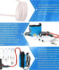 Portable Heavy Duty 1500W Induction Bolt Heater With Magnetic Coils, carrying case and various heating tools for fast repairs.