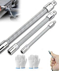 Flexible Extension Rod Set For Electric Wrenches And Drills Bendable Shaft Sleeve with gloves in use
