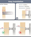 Installation guide for 5 Pack 3 Inch Brushed Nickel Cabinet Pulls Stainless Steel T Bar Handles With Solid Zinc Alloy Base.