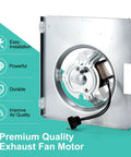 Side view of Replacement Bathroom Fan Motor Assembly For NuTone 763RLN 763RL 769RL Series Exhaust Fans S0503B000