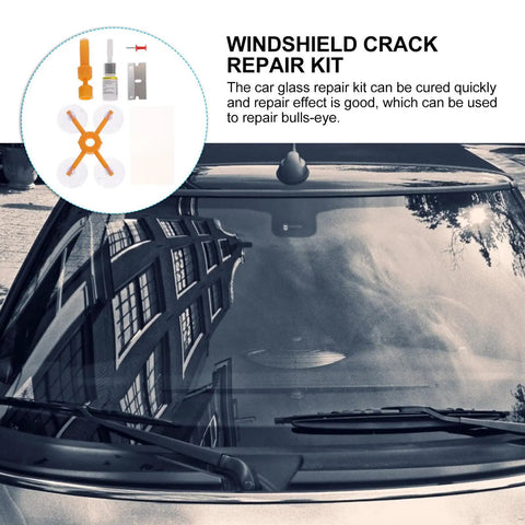Windshield Chip Repair Kit for Bulls Eye Cracks and Chips Quick Cure Automotive Glass Fix DIY Car Windshield Repair to Save Money Budget Friendly Long Crack Repair for Laminated Glass