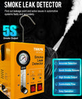 Automotive Smoke Machine With Built In Air Compressor, Pro Level Smoke Leak Detector For Cars and Diagnostic Leak Tester