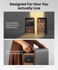 1500W Portable Power Station With 2010Wh LFP Battery for Home Use with front and rear outlets and built-in handles