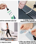 Steps using One Hundred Percent Silicone Treadmill Lubricant For Belt Non Toxic Odorless Four Oz Bottle With Tubes And Five Cloths