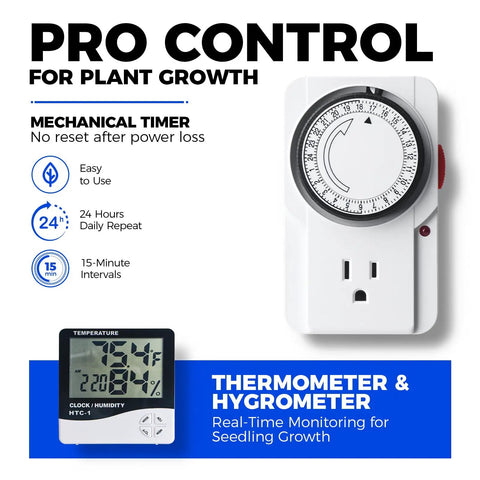 Compact Indoor Greenhouse With Full Spectrum Grow Lights 1.6Ft 100W LED 5000K For Seed Trays, 5-Tier Plant Stand Tent With Timer And Thermometer, Portable Grow Tent For Seedlings And Year-Round Plant Growth