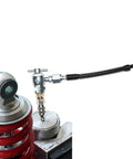 Pro Grade No Air Loss Coupler 556 High Pressure Gas Pressure Kit with Dual Analog Gauges Up To 3600 PSI and 3 Feet Hose in use