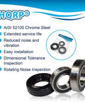 Premium Heavy Duty Bearing And Seal Kit For Frigidaire Front Load Washer Tub Slick Replacement Parts featuring chrome steel bearings.