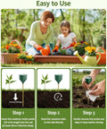 Soil Moisture Meter For Plants No Battery Required Hygrometer Sensor instructional steps for garden and lawn use