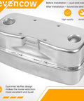 Dual Inlet Exhaust Muffler 951-0616B 751-0616B Replacement For Riding Mowers And Lawn Tractors in steel construction