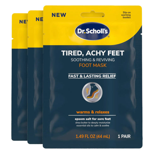 Cozy Self-Heating Tired And Achy Feet Soothing Foot Mask With Warming Booties Moisturizing Socks Infused With Epsom Salt And Menthol