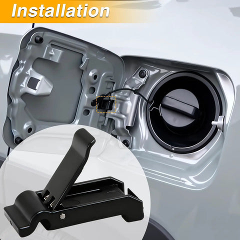 Installation view of Premium Badass Heavy Duty Upper Gas Door Spring Clip Rig Replacement For Toyota Camry Avalon 4Runner.
