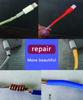 Variations of Heavy Duty Wire Heat Shrink Tubing Kit With 300W Mini Heat Gun in different colors on cable repairs