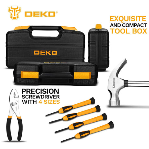 Nifty 39 Piece Hand Tool Set With Sturdy Orange Case For Apartment Quick Fixes And Dorm Room Must Haves Sweet Starter Rig For Weekend Warrior And No Sweat Jobs