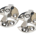Stainless Steel 316 Round 45mm Boat Door Cabinet Hatch Turn Button Twist Catch Latch Marine Hardware Accessories Two Pack