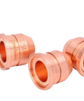 Solid 5 Piece 220975 Plasma Nozzle And Electrode Tip Combo Kit Compatible With Most Cutting Machines, detailed view of copper nozzles.