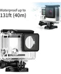Beast Mode Waterproof Dive Case For GoPro Hero 3 3 Plus And 4 Black Silver Up To 40 Meters Underwater Housing shown with thumb screw