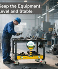 Heavy Duty Leveling Casters With Brakes, 2 Inch Swivel Rolling Wheels Set Of 4 on workbench for stable equipment support.