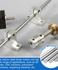2 Pack 8Mm By 200Mm Steel Linear Motion Rods For CNC And 3D Printers, installed in machinery with precision guide rails