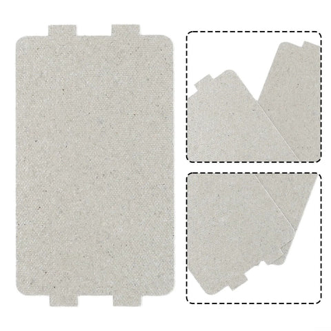 5 Piece Microwave Mica Plate Set With Waveguide Cover Heat Insulation Board Replacement For Home Appliances Easy Install Pro Grade Durable High Temp Mica Sheets 11.6 By 6.5 Cm shown with plates and covers