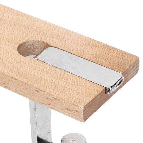 Pro Grade Jewelry Workbench Pin Clamp Durable Wooden Tool for Artisan Jewelry Making No Drill Required Easy Install