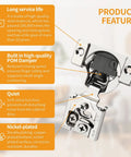 Premium Self Closing Soft Close Cabinet Hinges 10 Pack With Smooth As Butter Action Satin Nickel Stainless Steel feature close-up