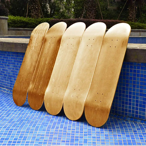 Maple Skateboard Deck With Double Tail Design Ultra Lightweight Yet Sturdy Build Includes Free Grip Tape One Deck display